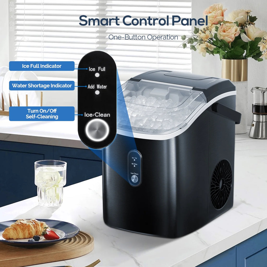 Portable Compact Nugget Ice Maker with Handle L90283