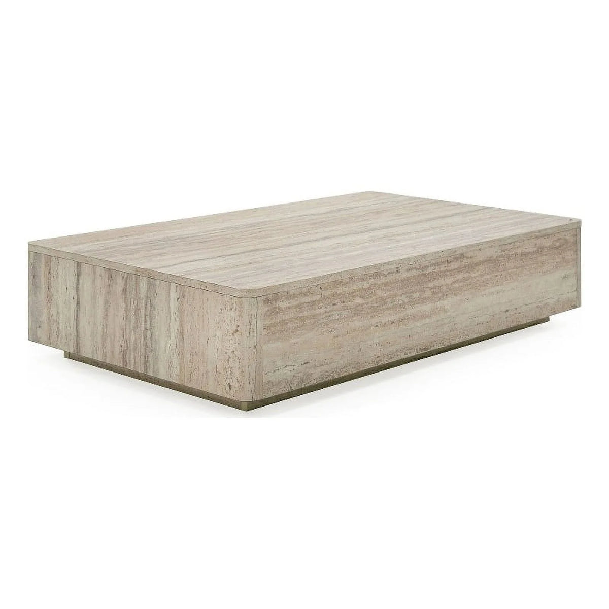 Modern Travertine Rectangular Coffee Table X88289