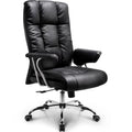 Black PU Leather Reclining Office Chair K69798
