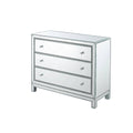 3-Drawer Antique Silver Cabinet F597