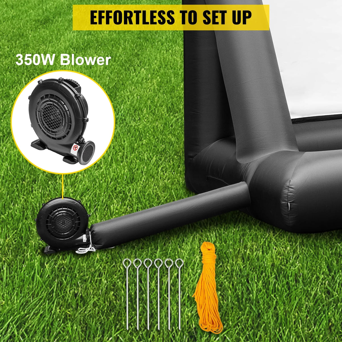20ft Inflatable Projector Screen with Air Blower and Portable Bag U19240