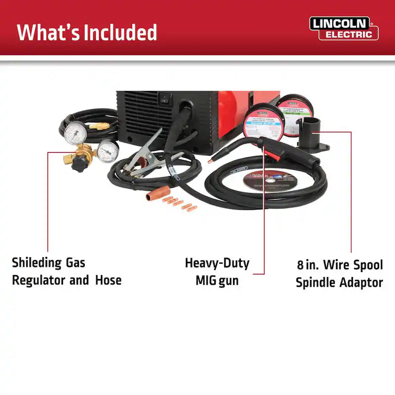 140 Amp MIG and Flux-Core Wire Feed Welder, 115V O63222