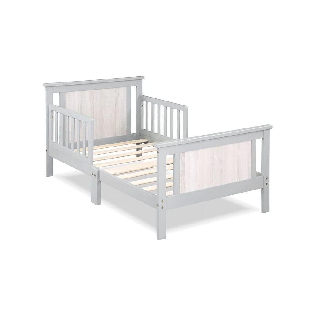 Black Vintage Walnut Wood Reversible Toddler Bed U6726
