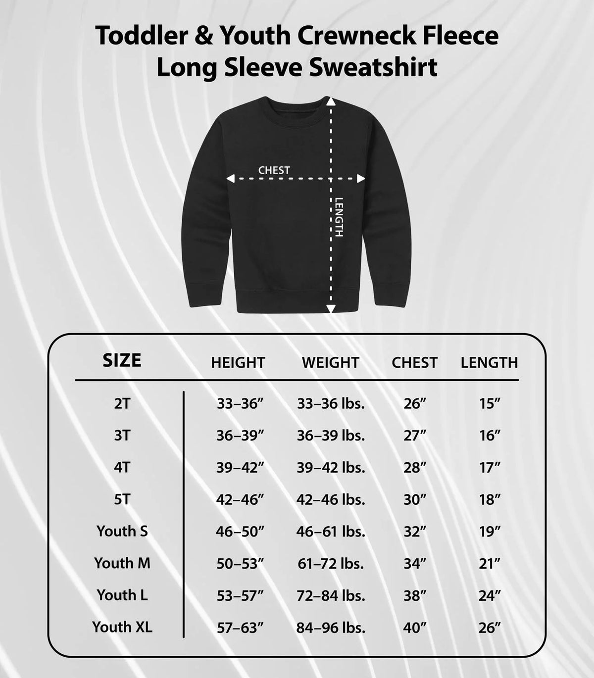 Toddler & Youth Crewneck Fleece Sweatshirt K92446