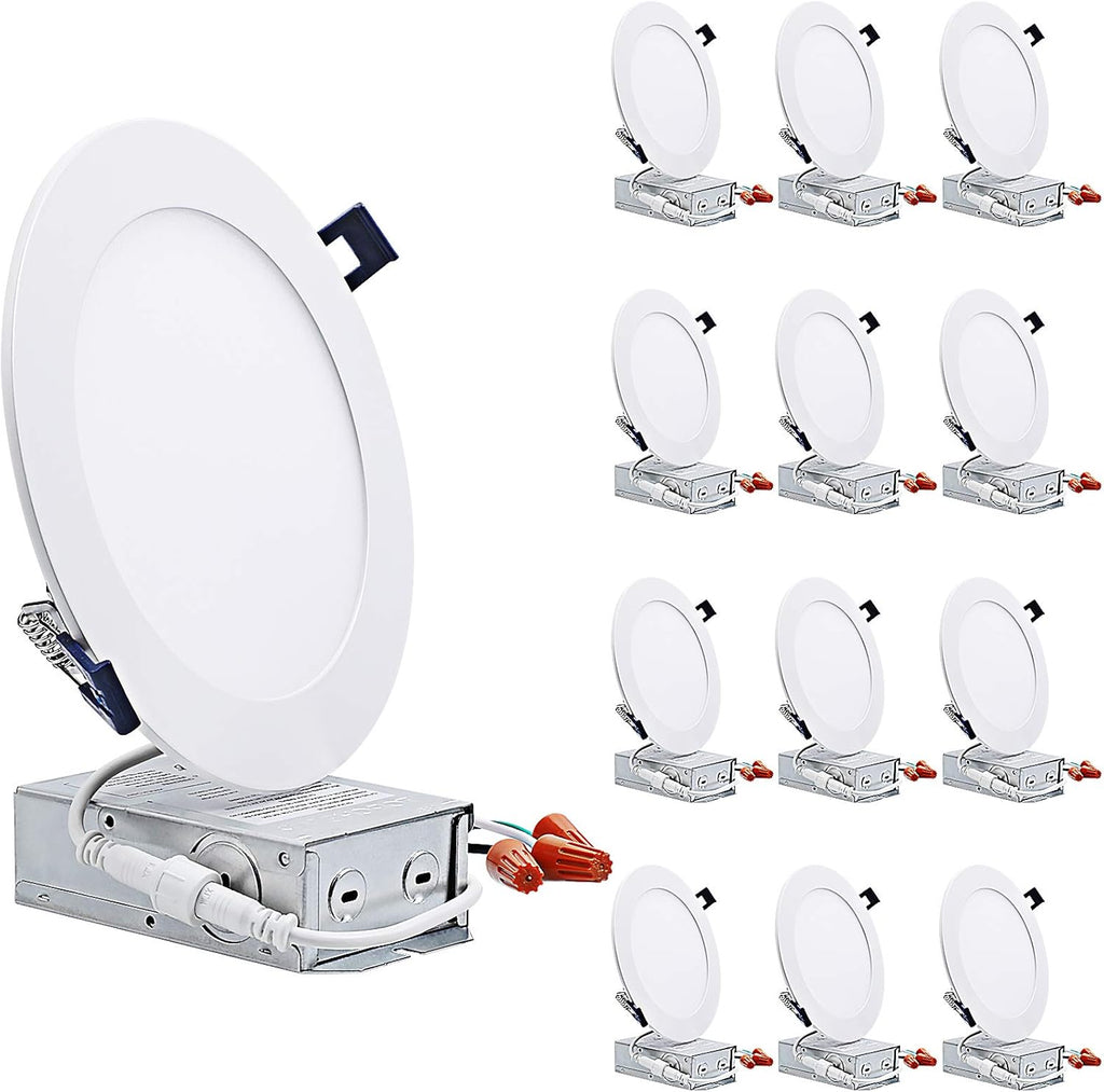 12-Pack 4 Inch Color Selectable Dimmable Ultra-Thin LED Recessed Light G482254