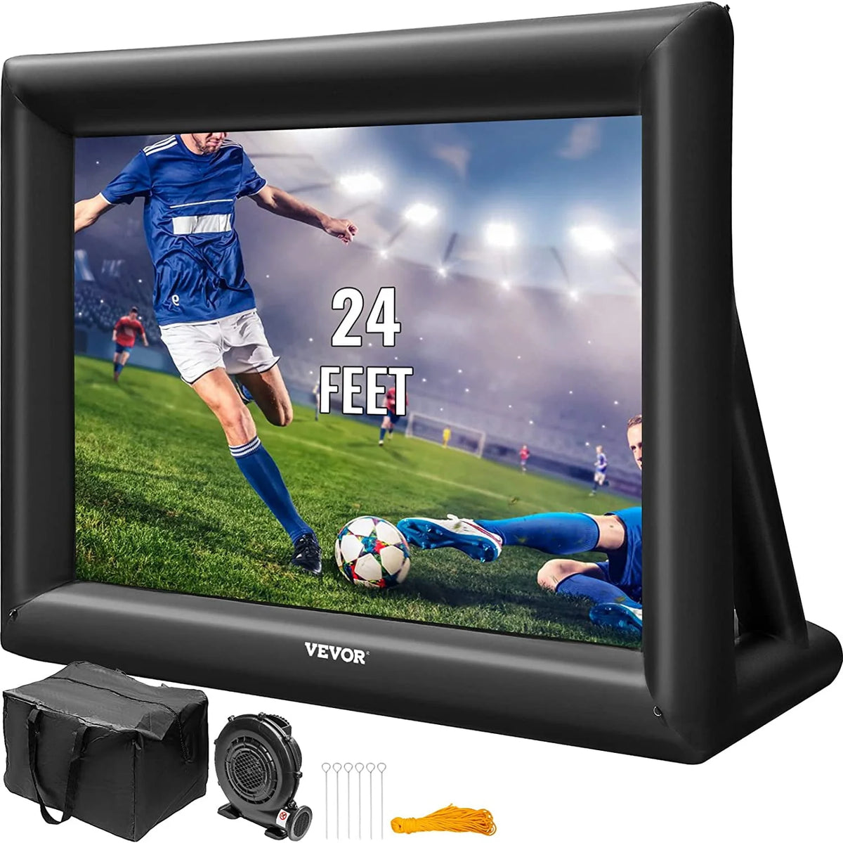 20ft Inflatable Projector Screen with Air Blower and Portable Bag U19240