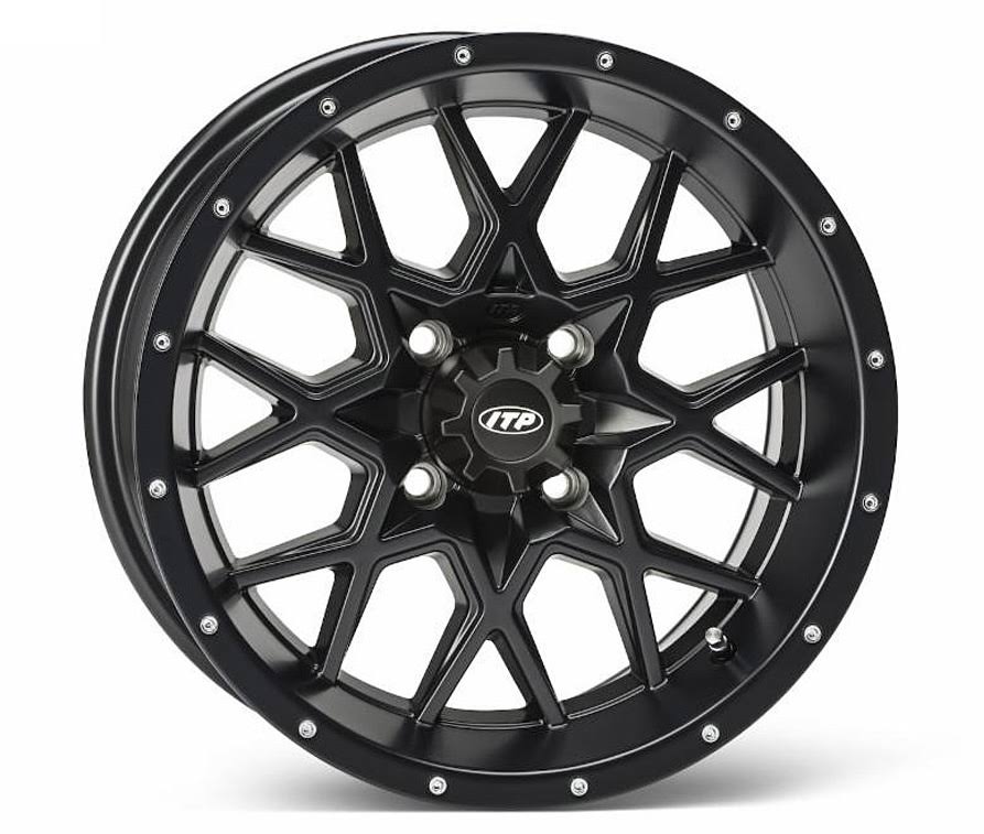 16x7 4/115 Matte Black Wheel J639