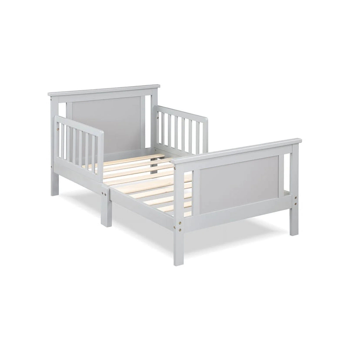 Black Vintage Walnut Wood Reversible Toddler Bed U6726