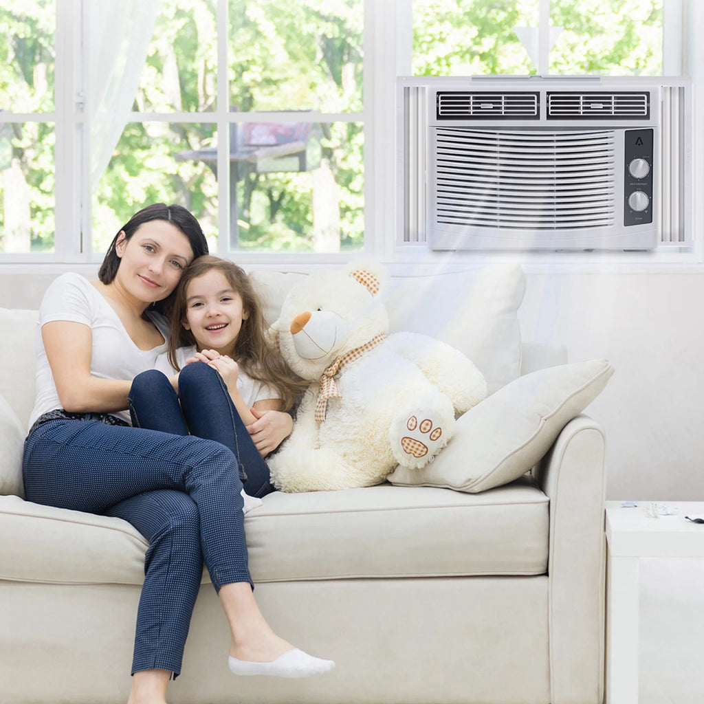 115V Window-Mounted Air Conditioner 6,000 BTU with Remote Control S79022