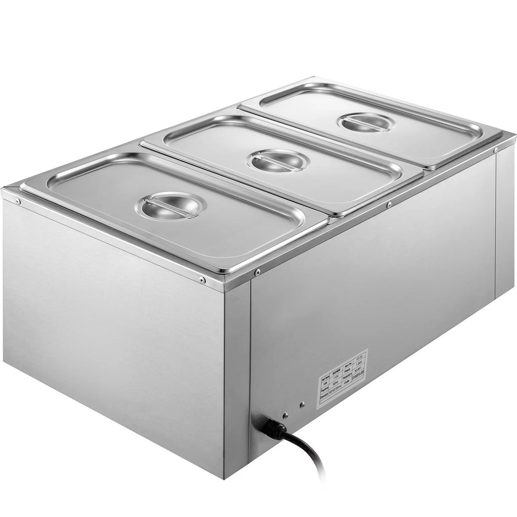 Food Warmer Bain Marie Steam Table 3-pan 850w K6013