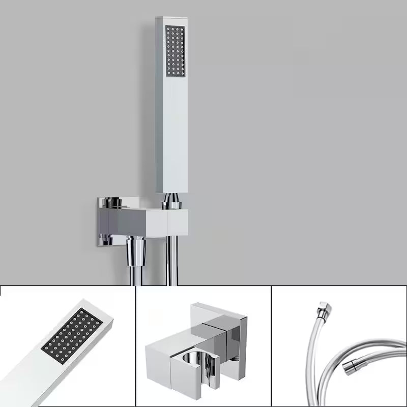 12 in. Dual Shower Heads Fixed and Handheld Shower Head in Chrome N6472