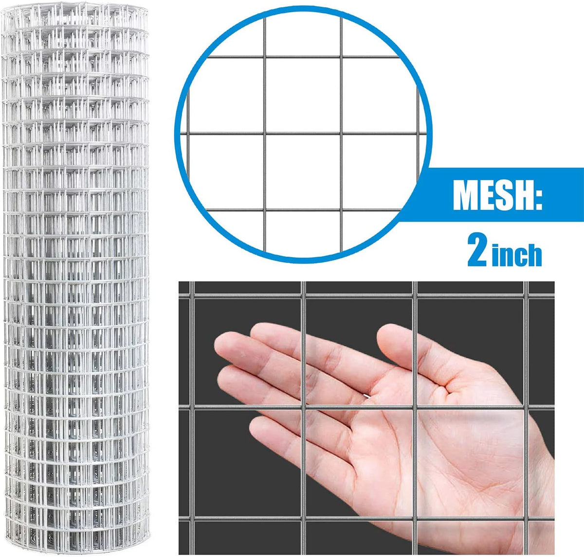 10 Gauge Galvanized Welded Wire Fence 4 ft. x 50 ft. T5903