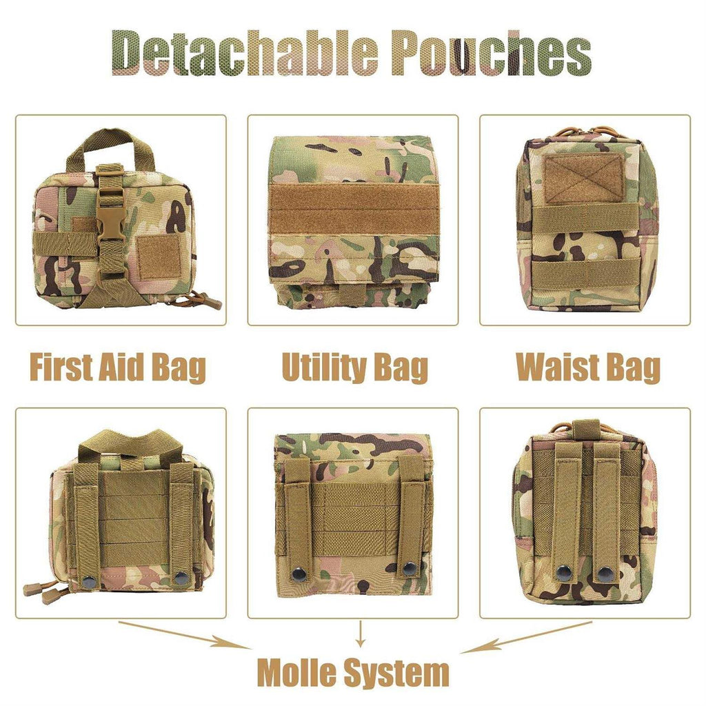 Tactical Dog Harness with Pouches L43820