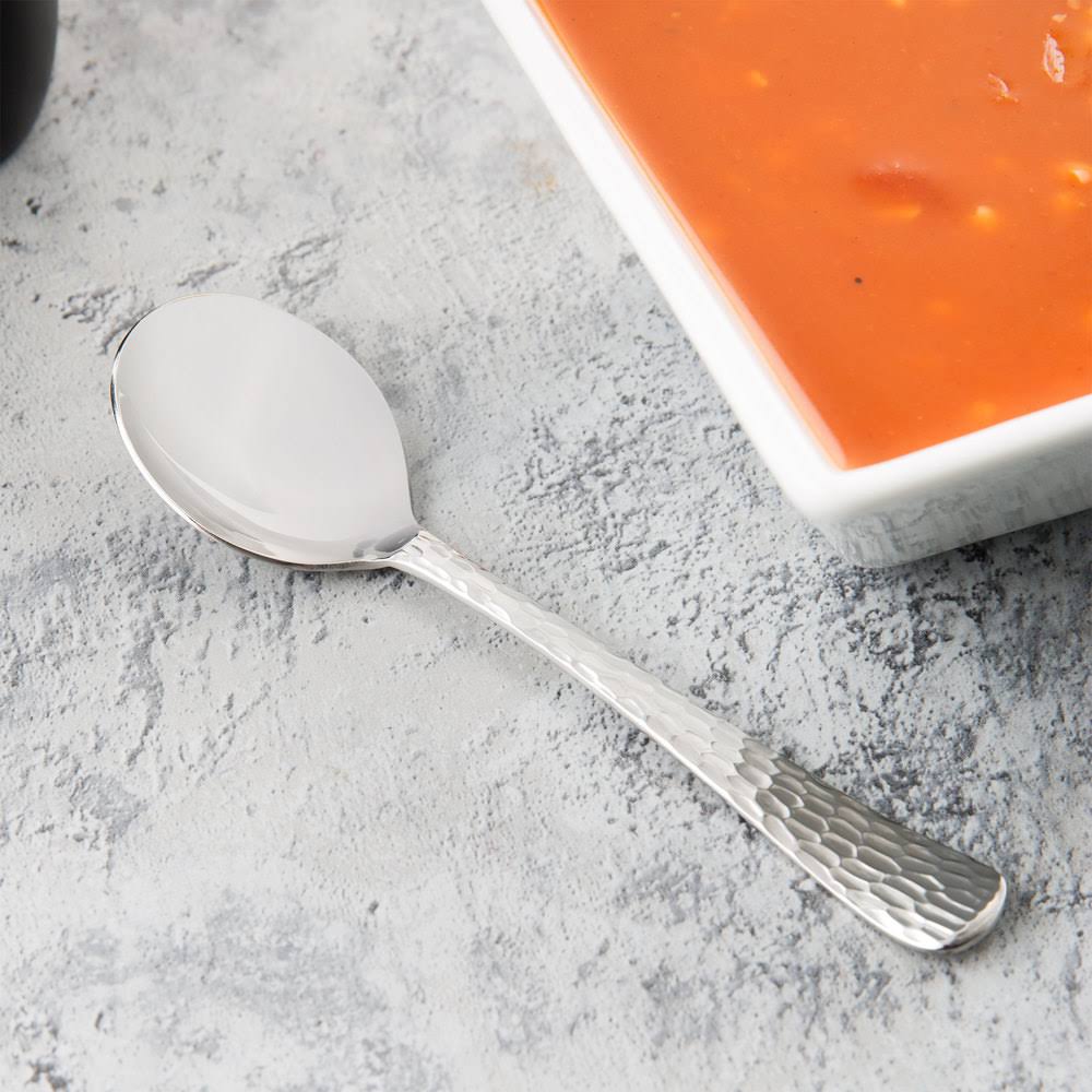 18/0 Stainless Steel Bouillon Spoon - 36/Case M9812