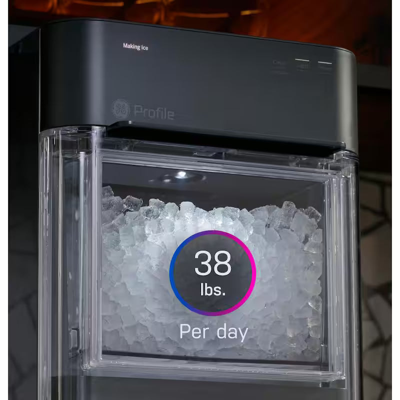 24 lb Portable Nugget Ice Maker in Black Stainless F968
