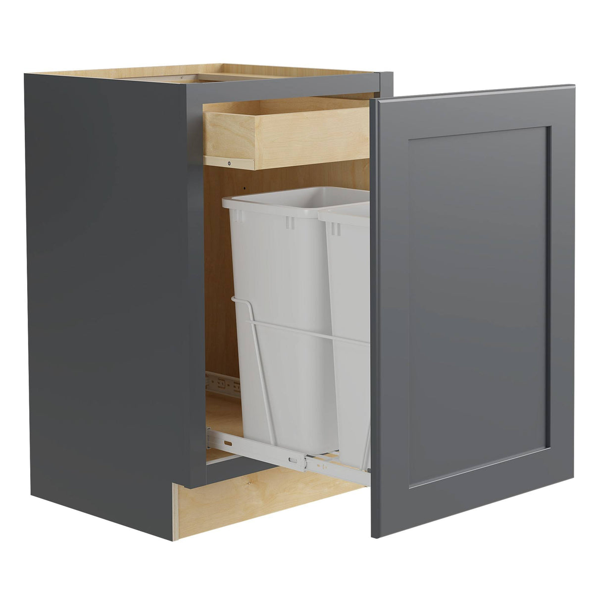 18-in W x 34.5-in H x 24-in D Onyx Painted Pine Base Cabinet C600787