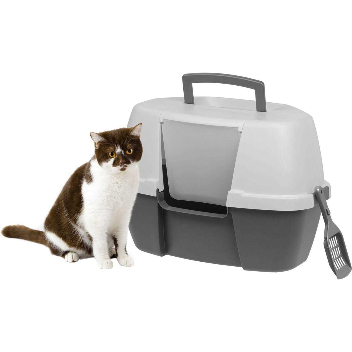 Hooded Cat Litter Box with Scoop O816490