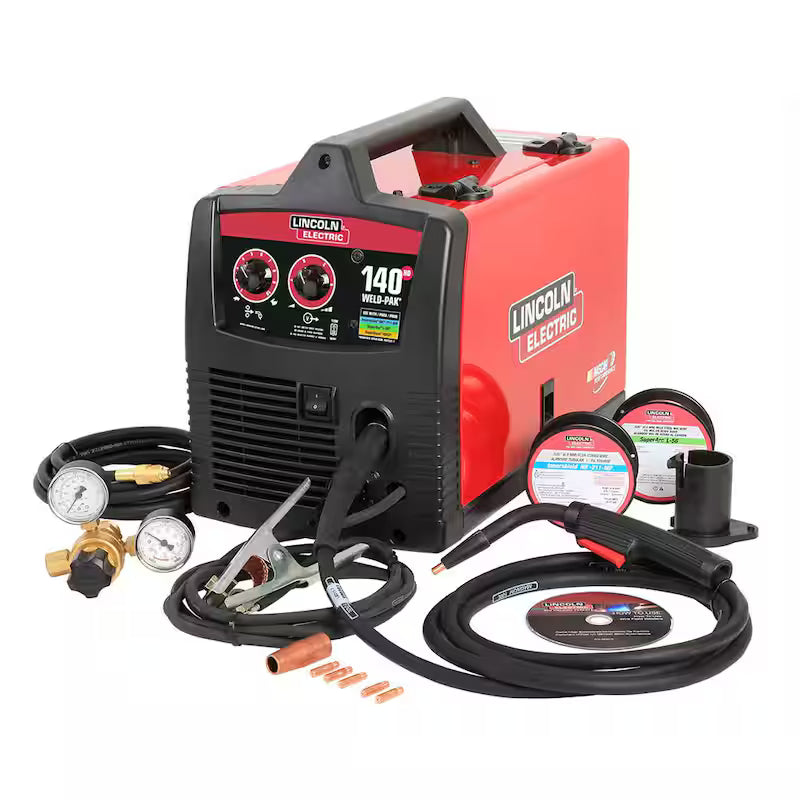 140 Amp MIG and Flux-Core Wire Feed Welder, 115V O63222