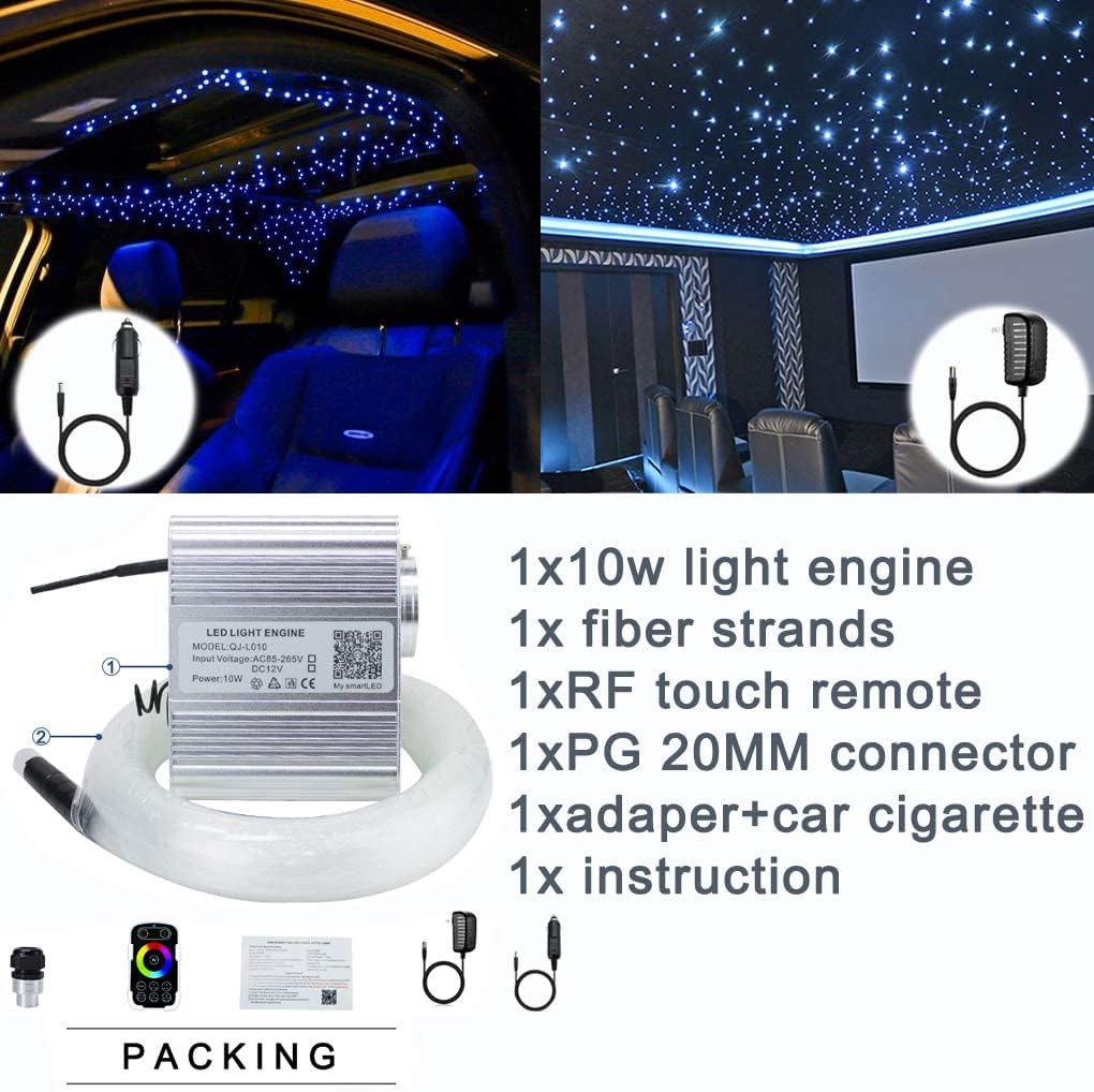 10w RGBW Fiber Optic Star Ceiling Lights Kit P3531