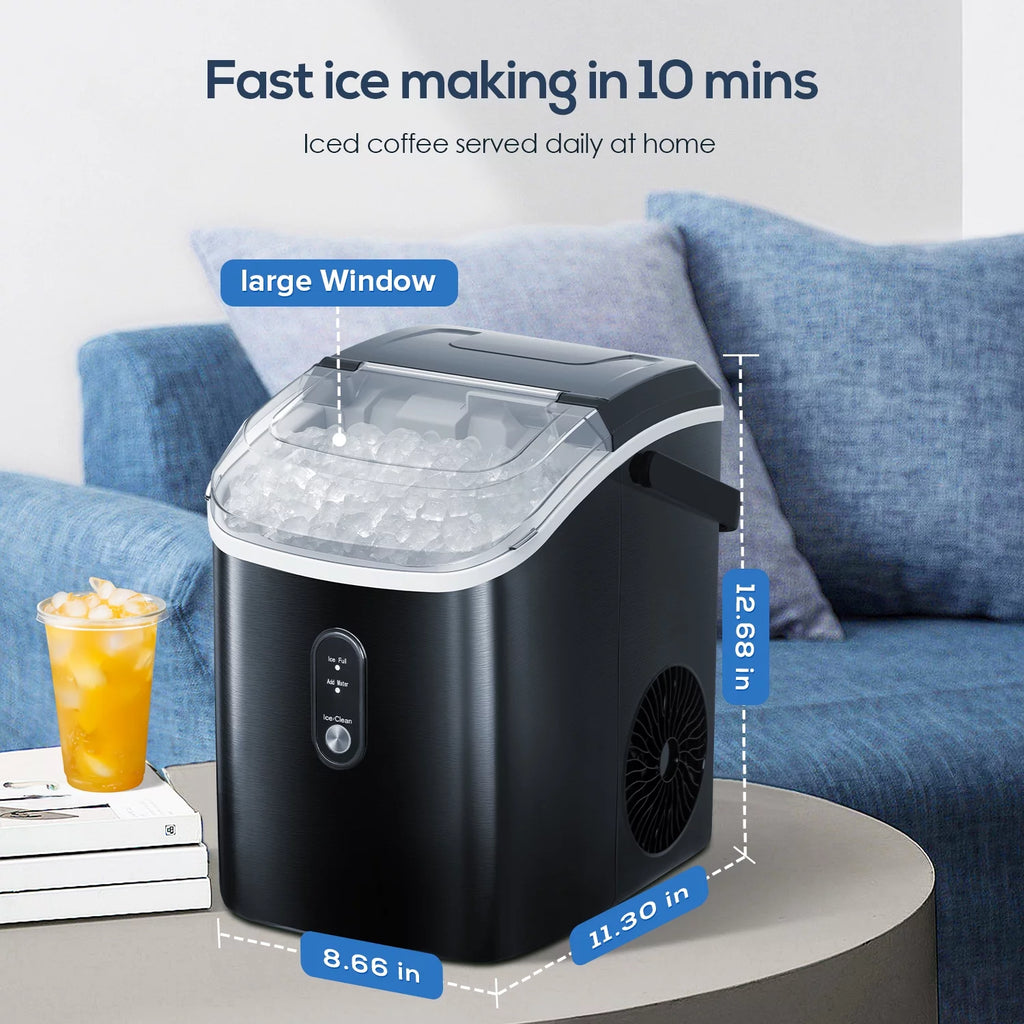 Portable Compact Nugget Ice Maker with Handle L90283