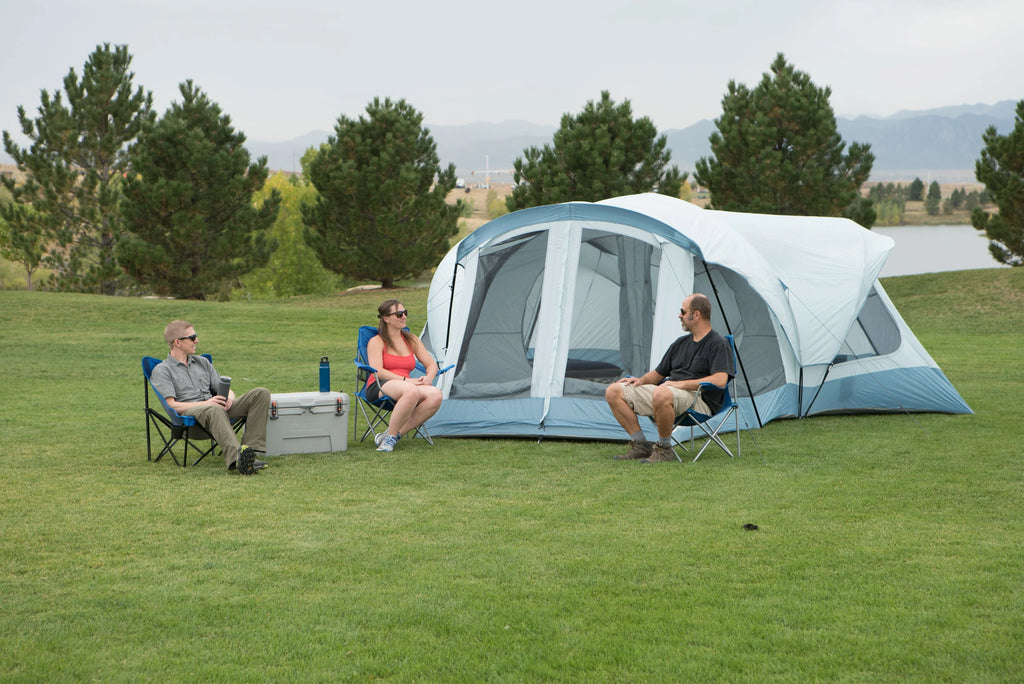14-Person 18 ft. x 18 ft. Family Tent with 3 Doors Q564849