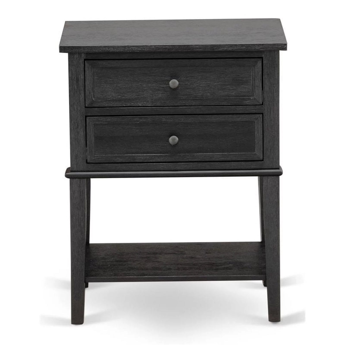 16" Wood Nightstand with 2 Drawers S2065