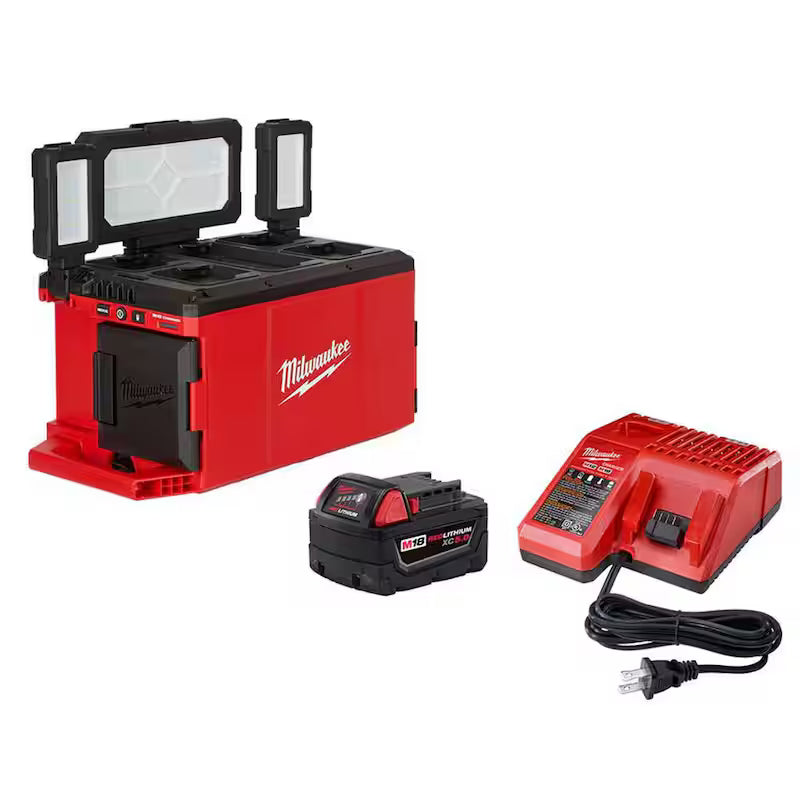 18-Volt Cordless 3000 Lumens LED Light with 5.0Ah Battery Starter Kit L7704