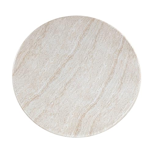 Travertine Concrete Round Dining Table Y823