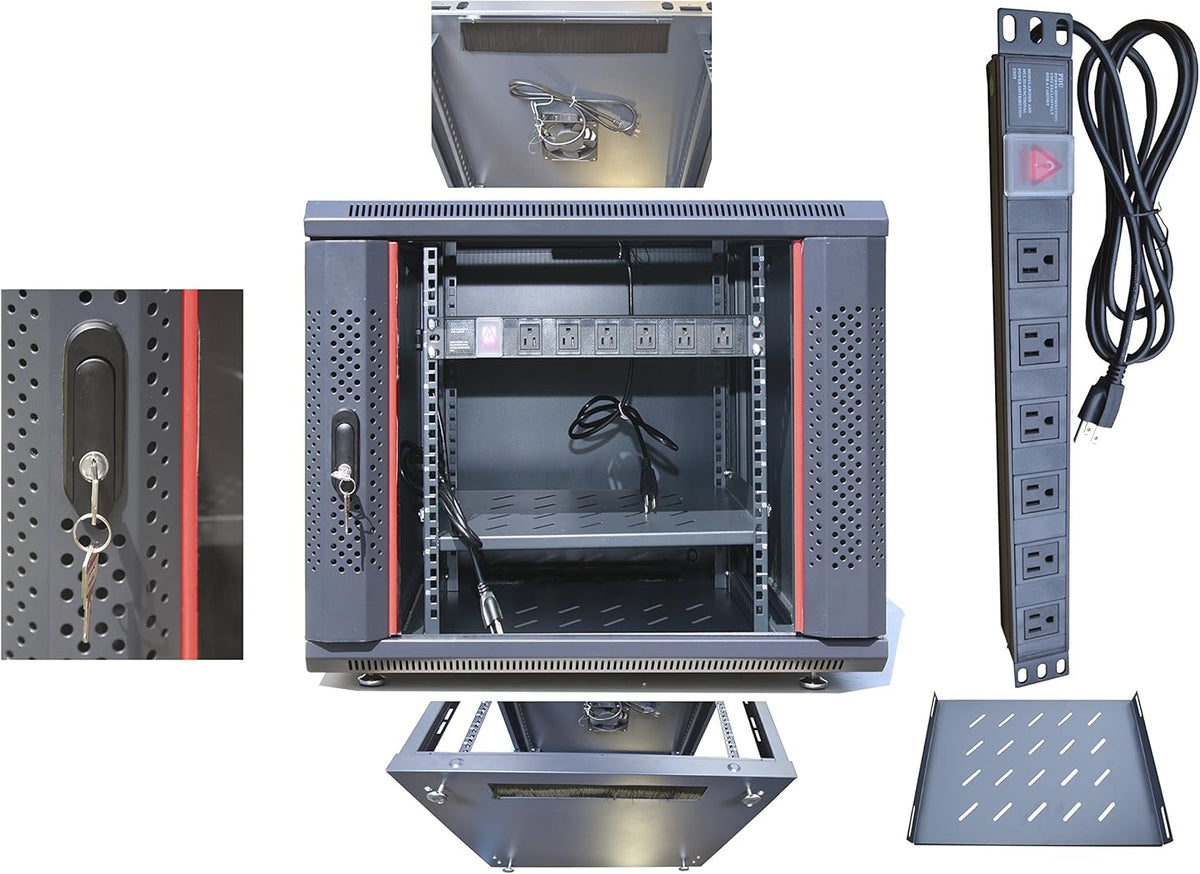 15U Server Rack Cabinet with Wheels L62183