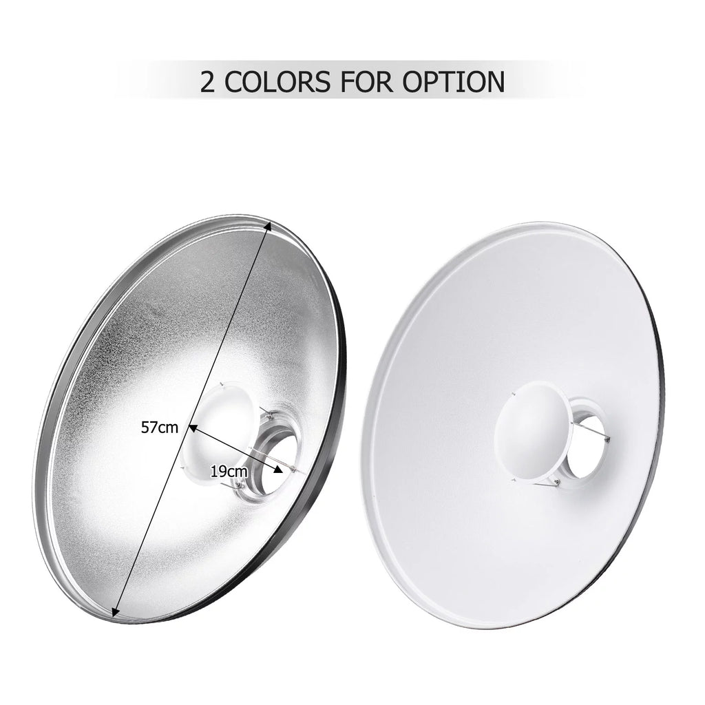 22 Inch Beauty Dish Reflector Diffuser with Honeycomb Soft Cloth F372