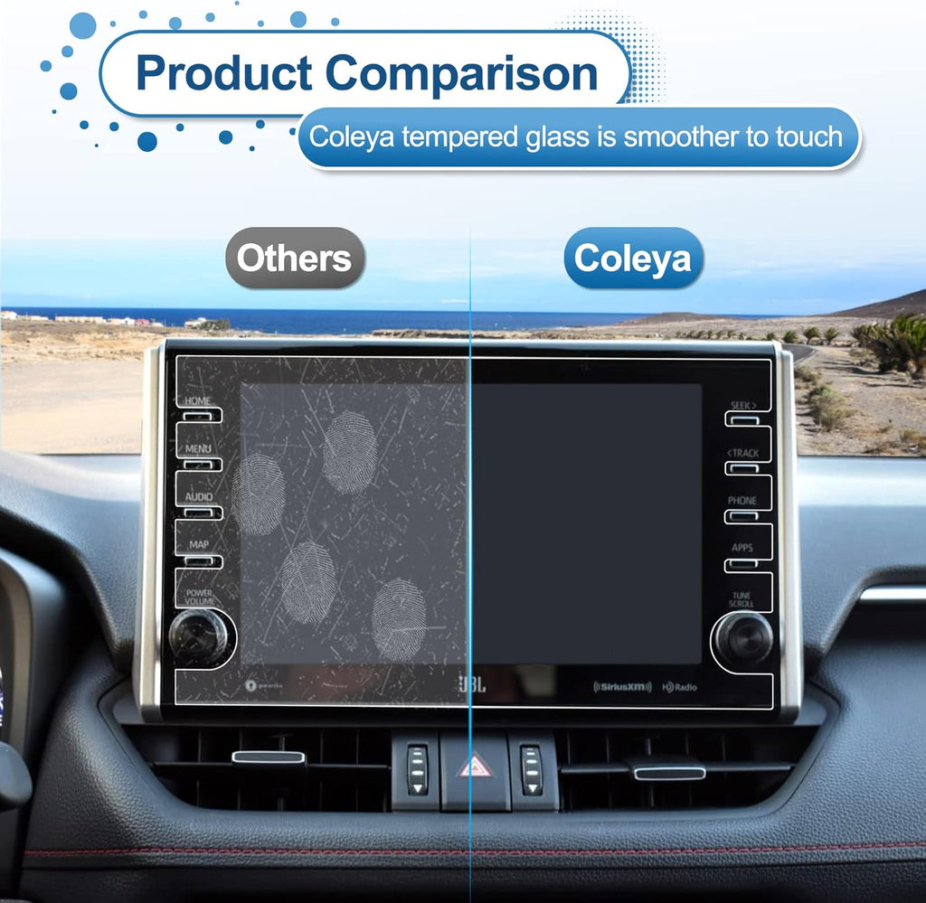 Tempered Glass Car Navigation Screen Protector Pack of 2 K546558