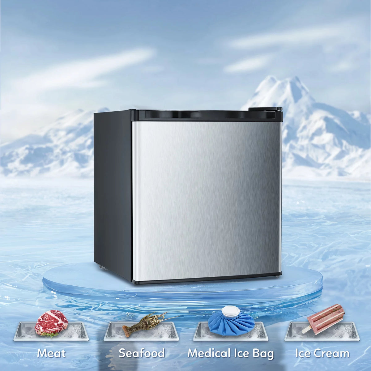1.1 Cu.ft Compact Upright Mini Freezer V67635
