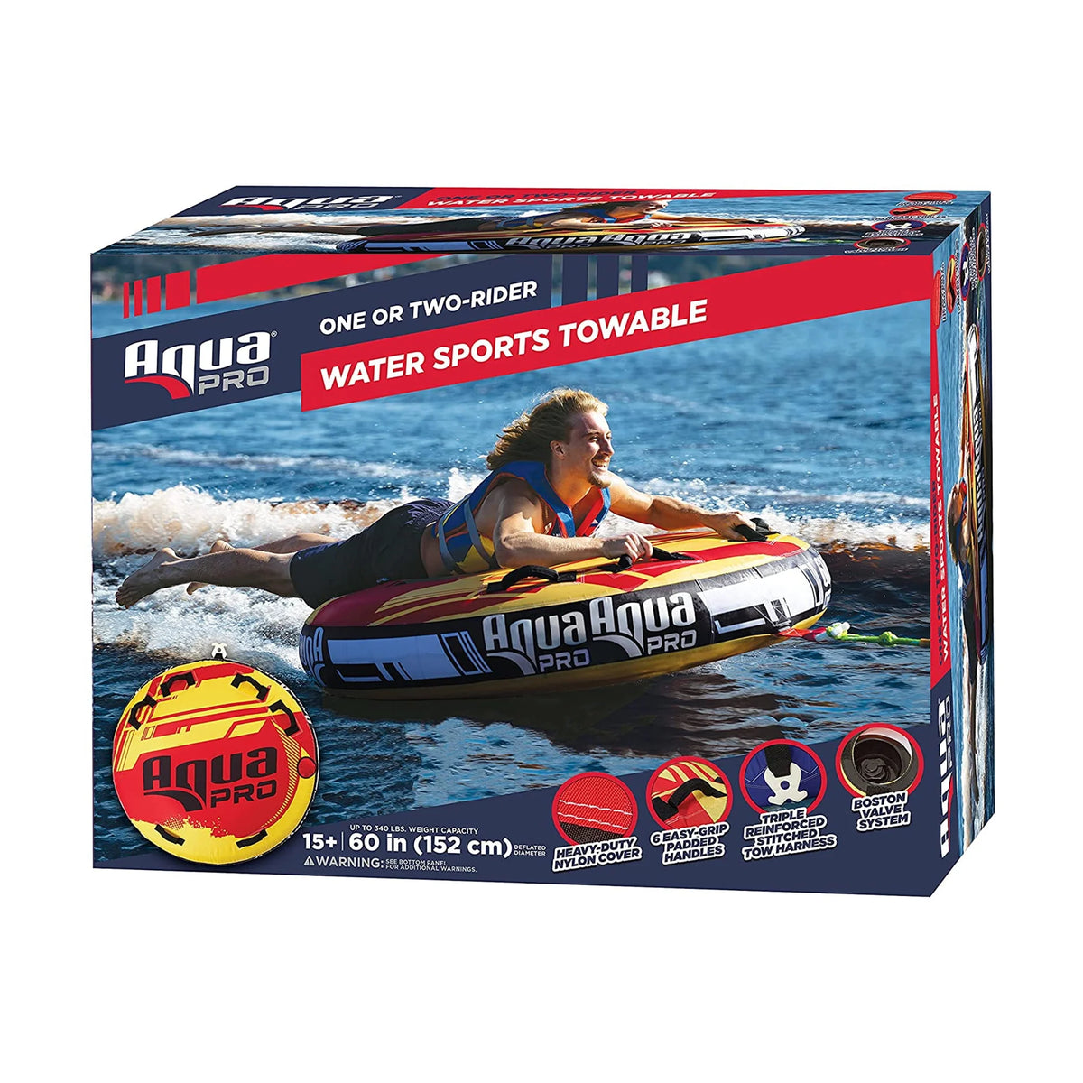 Heavy Duty Nylon Deck Style Towable 1 Person Rider Z526