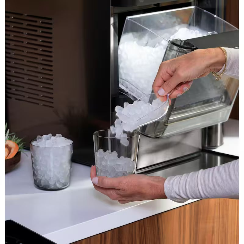 24 lb Portable Nugget Ice Maker in Black Stainless F968