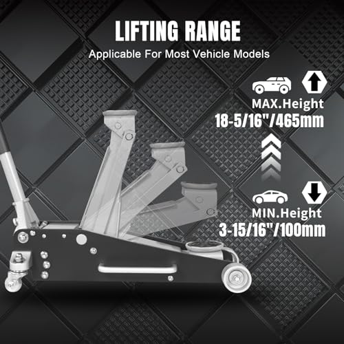 1.5 Ton Low Profile Aluminum Steel Racing Floor Jack M39988
