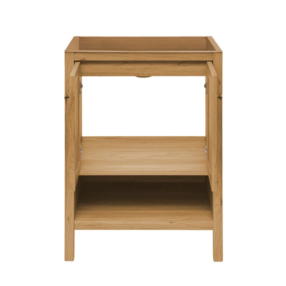 24" Natural Oak Bathroom Vanity Cabinet U201564