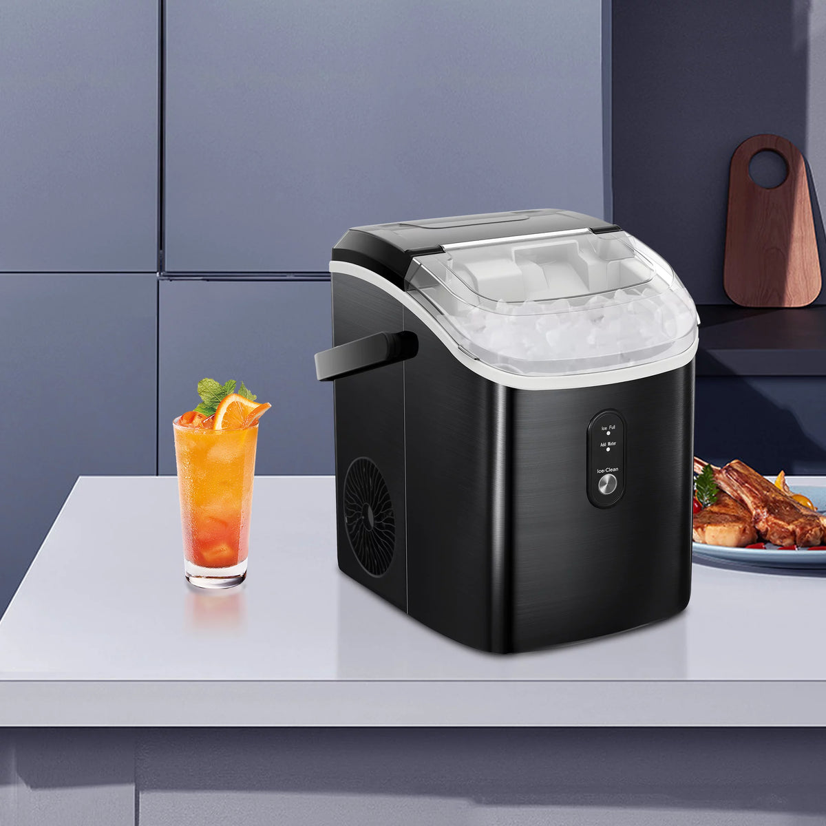 Portable Compact Nugget Ice Maker with Handle L90283