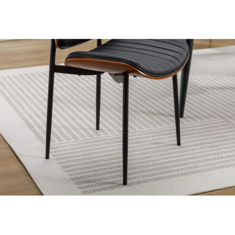 Set of 2 Faux Leather Dining Chairs X890