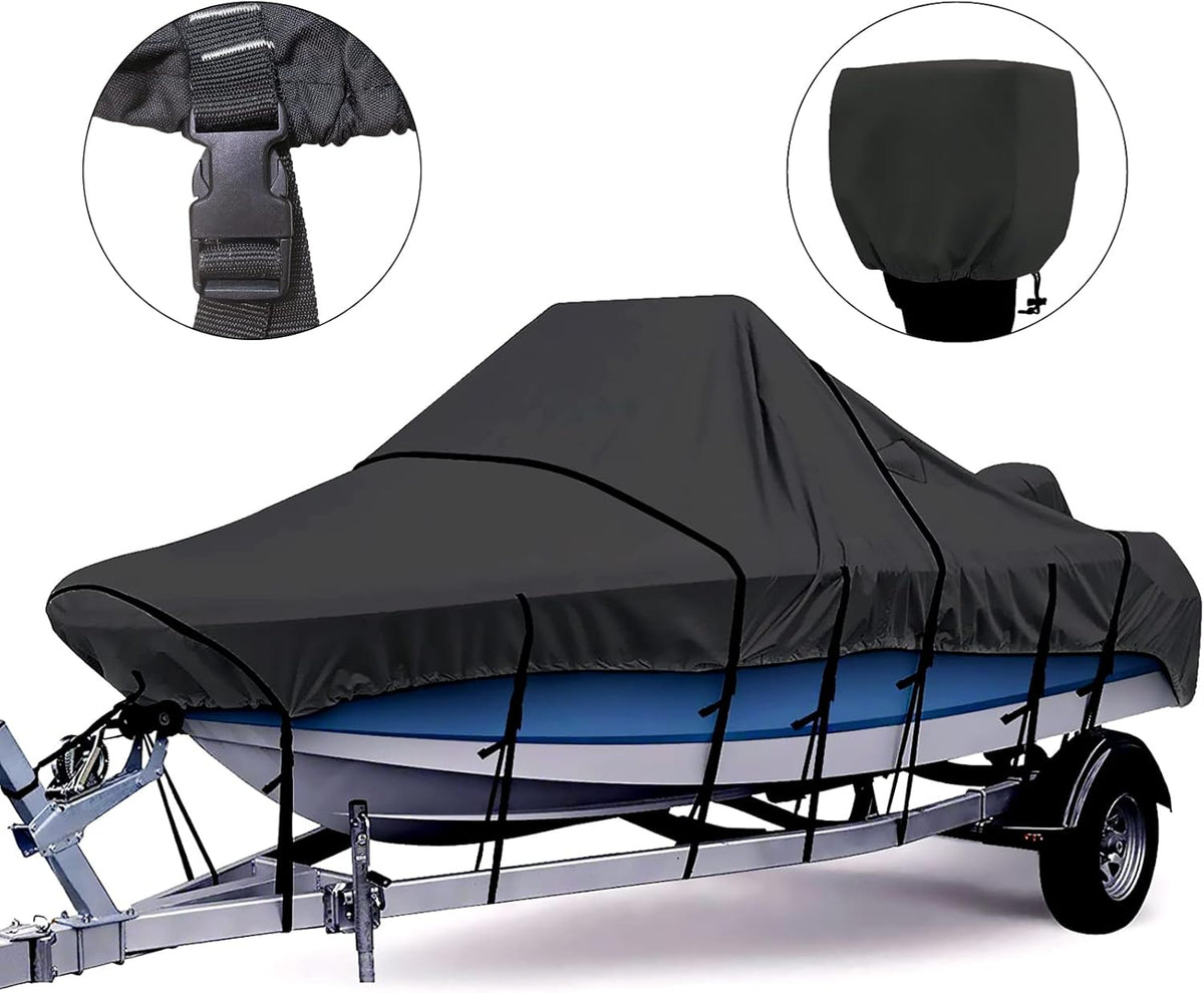 100% Waterproof Marine Grade Polyester Canvas Center Console Boat Cover L9971