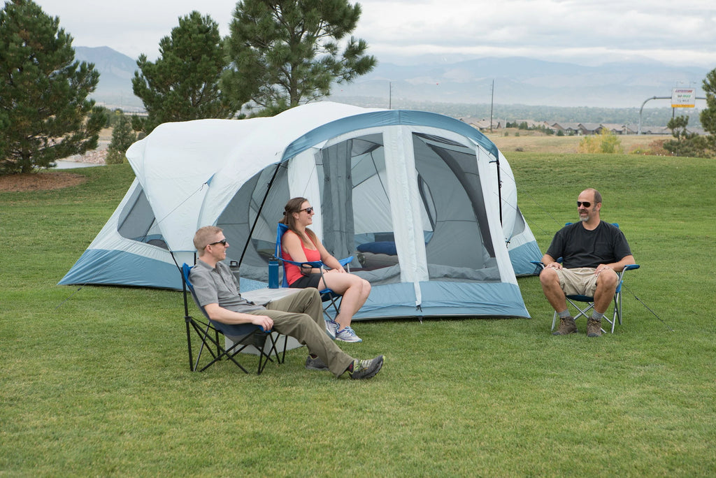 14-Person 18 ft. x 18 ft. Family Tent with 3 Doors Q564849