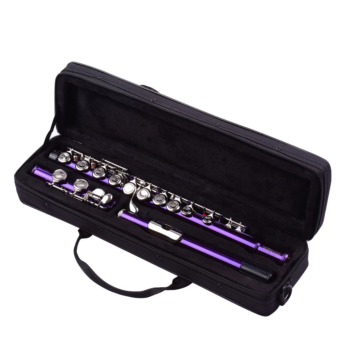16 Keys Cupronickel Nickel-plated Closed Hole C Flute with Carry Case J783