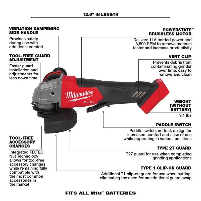 18V Lithium-Ion Brushless Cordless Combo Kit with 5.0 Ah Batteries 7-Tool F8361