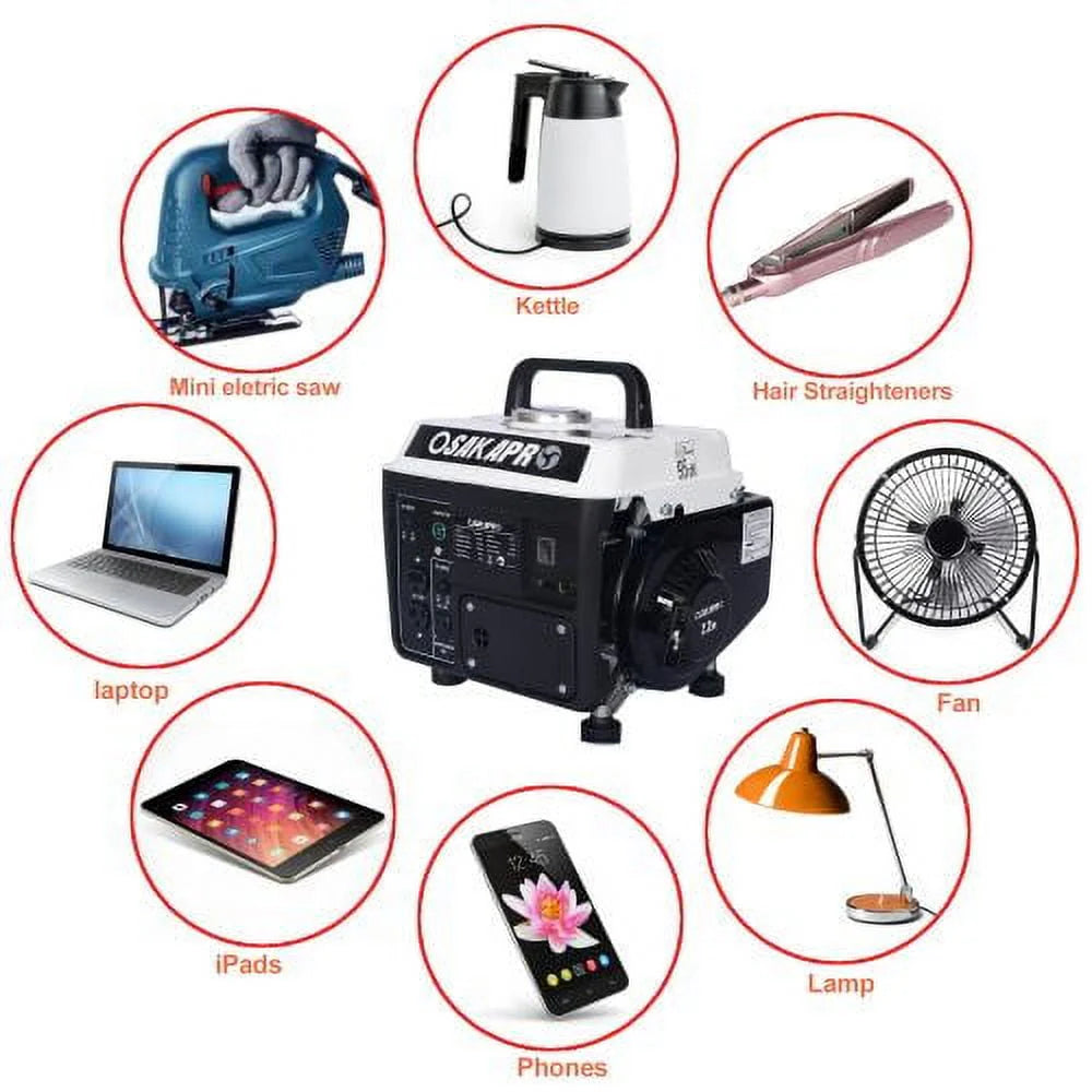 Portable Generator with 71cc 2-Stroke Gasoline Engine I4282