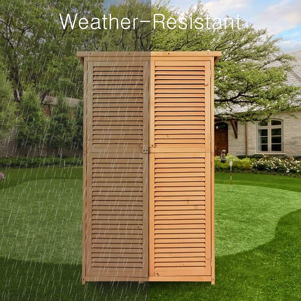 63 Outdoor Fir Wood Storage Shed G756