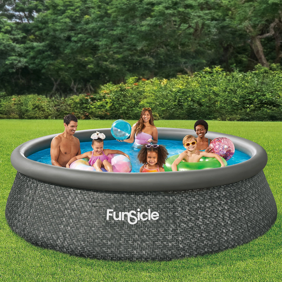10ft x 30in Round Above Ground Pool with Cartridge Filter Pump E383