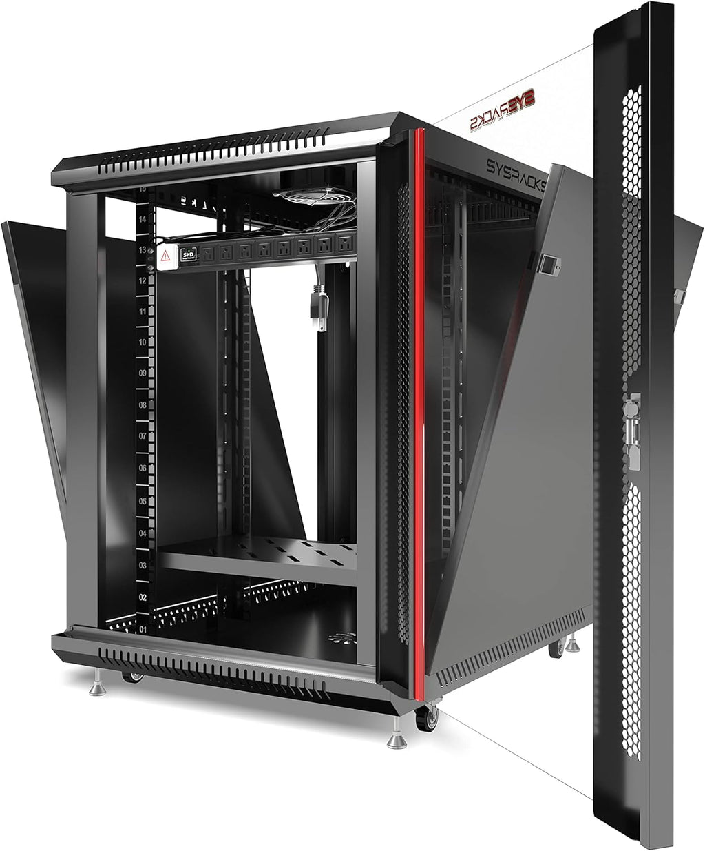 15U 35 Inch Depth Server Rack Cabinet Enclosure G367