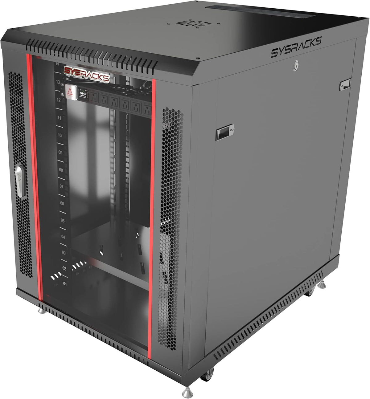15U 35 Inch Depth Server Rack Cabinet Enclosure G367