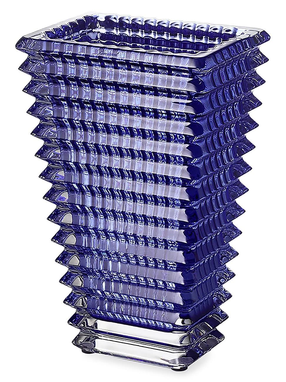 Blue Small Rectangular Vase O412