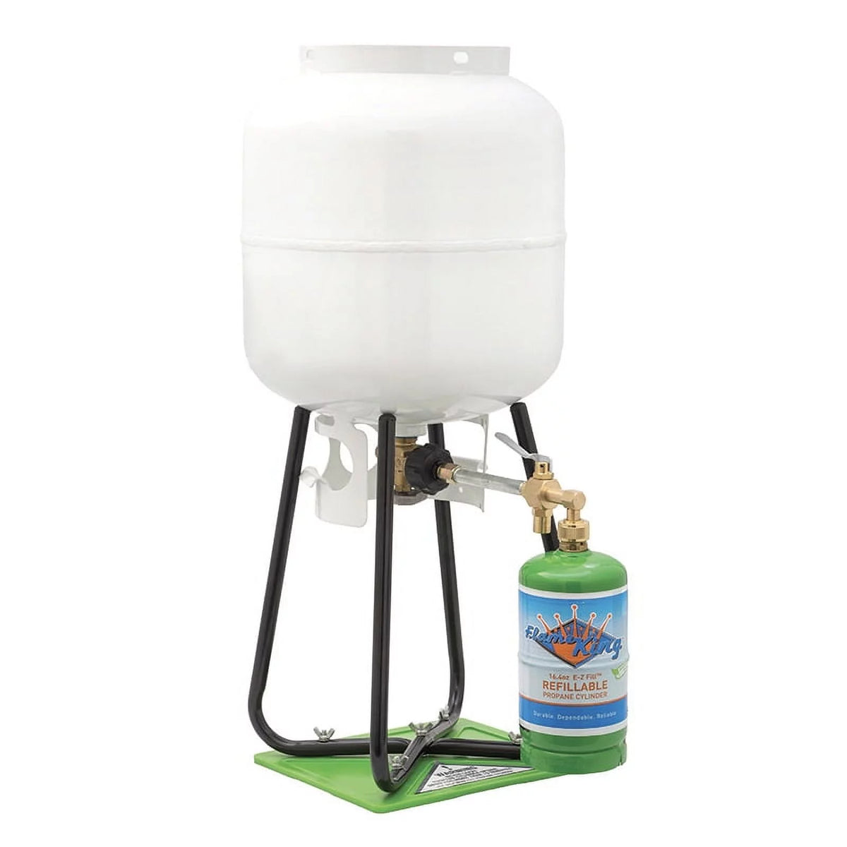 1LB Refillable Propane Tank Cylinder Refill Kit with Adapter E19068