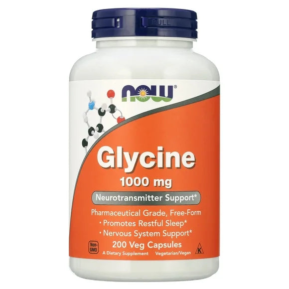 Glycine 1000mg 200 Vegetarian Capsules F555832